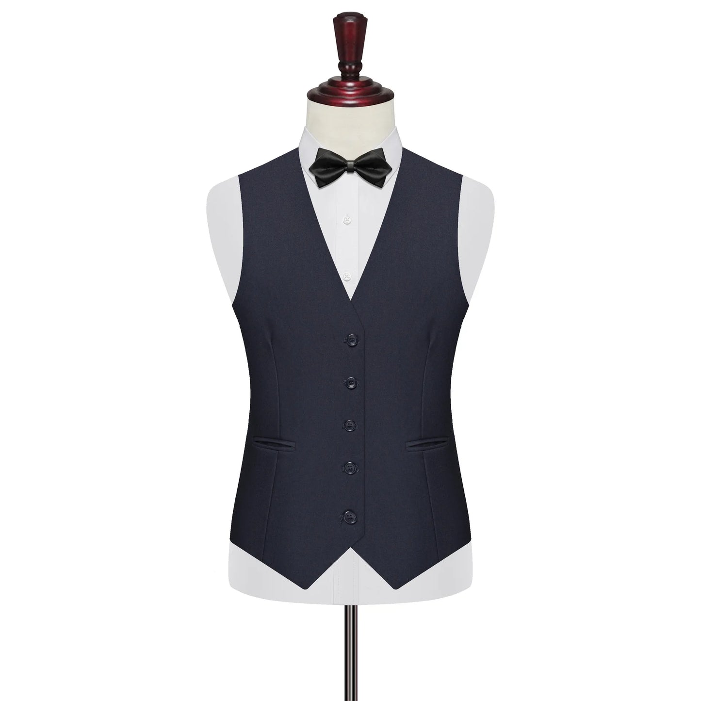 7XL 8XL Plus Size Slim Suit Vest Business Men's Dress Vest Fashion Solid Single Breasted V-neck Formal Waistcoats