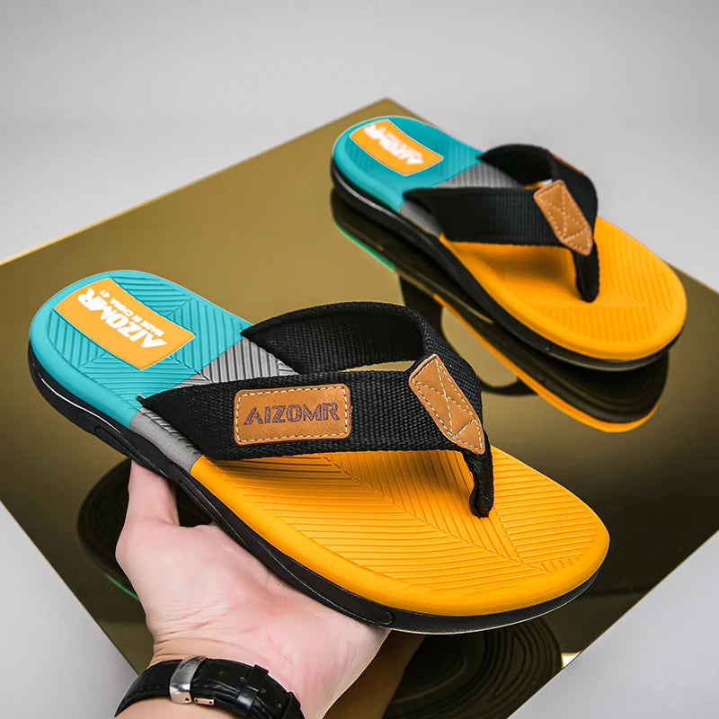 Men's Non-Slip Walking Summer Comfortable Flip-flops Thick Sole