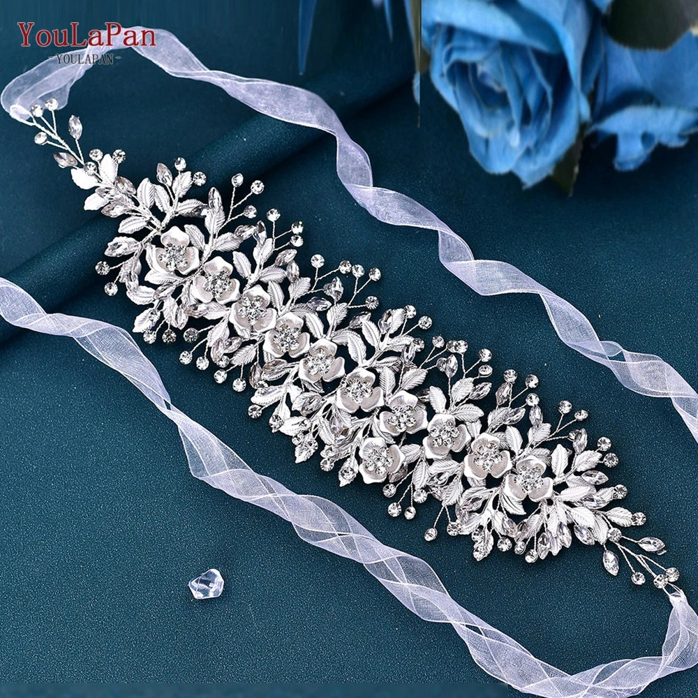 Wedding Bridal Rhinestone Dress Sash Belts for Women Wedding Jewelry Accessories
