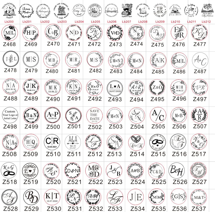 Custom Initials Embosser stamp,Book Embosser Personalized Wedding Embossing Stamp, Address Stamp, Form the Library Embosser