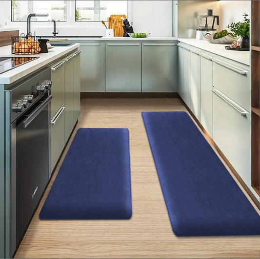 1pc long strip thickened kitchen floor mat flannel non-slip bathroom absorbent mat home door dirt-resistant