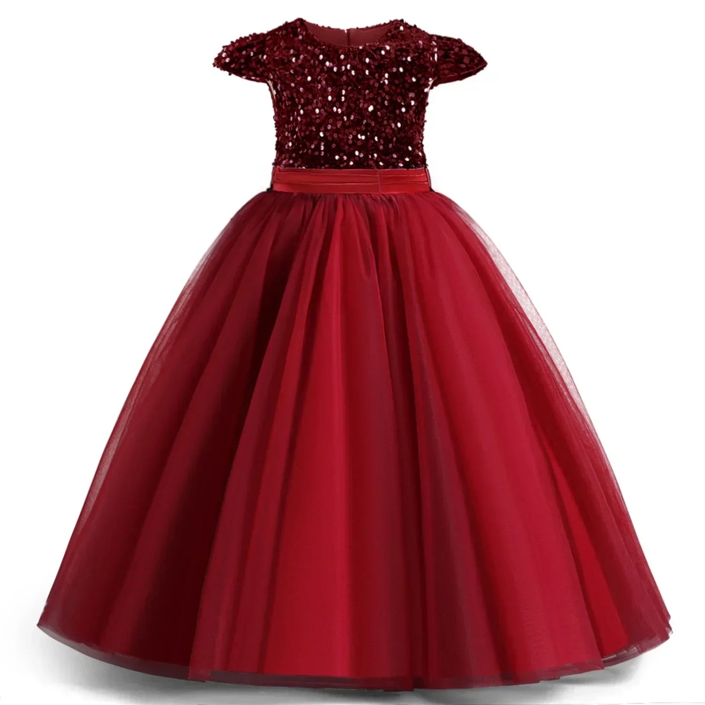 Elegant Girls Long Sequin Princess Dresses