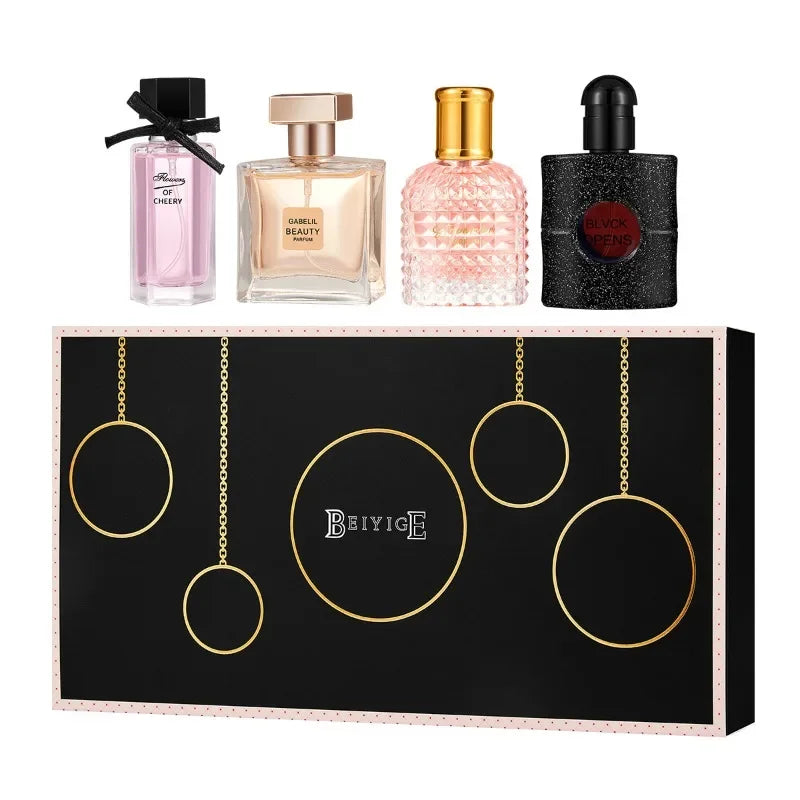 Women Perfume Gift Box Set 4PCS*25ML Long Lasting Fresh Fragrance