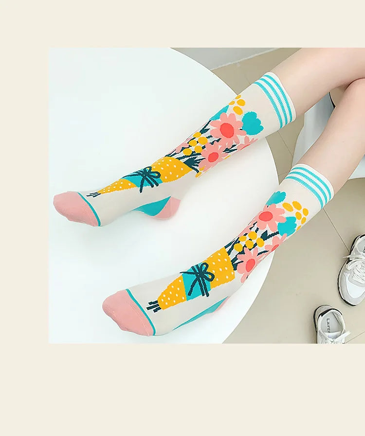 Fashion Colorful Spring Autumn Women's Socks