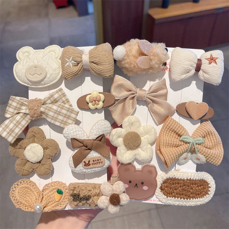 Children's Plush Hairpins Clip Side Barrettes