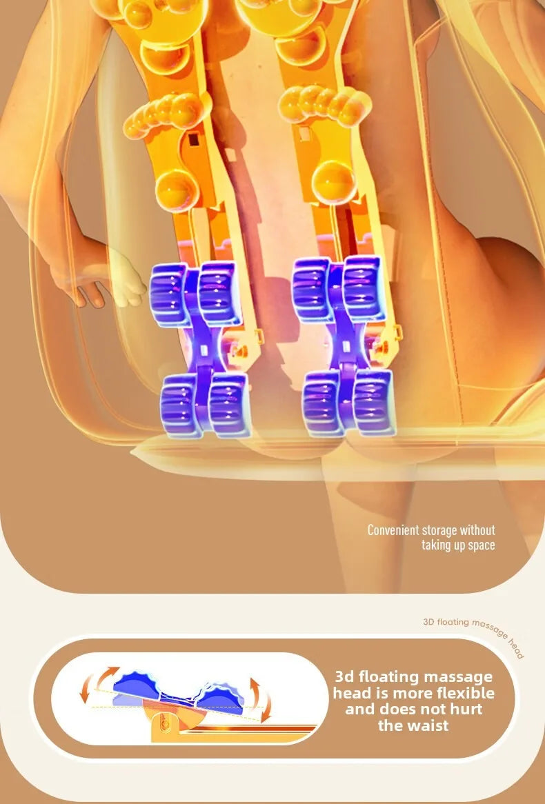 Upgrade Electric Full Body Massage Chair Neck Back Waist Leg Vibration Kneading Shiatsu Cushion Seat Relaxation Trapezius Massag