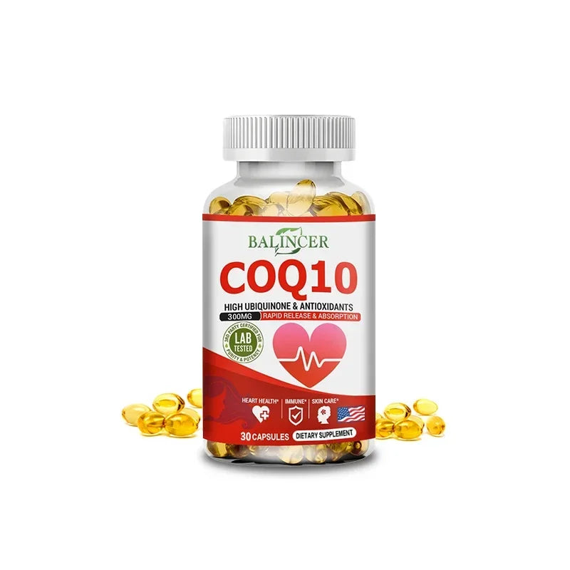 Balincer Organic Coenzyme Q10 Capsules - Supports Energy Production, Core System Health, Supports Immunity - Dietary Supplement