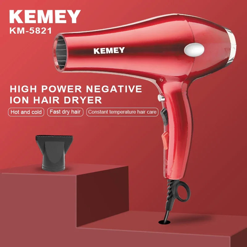 KM-5821 high-quality negative ion 3500W high-power dual speed cold and hot hair dryer
