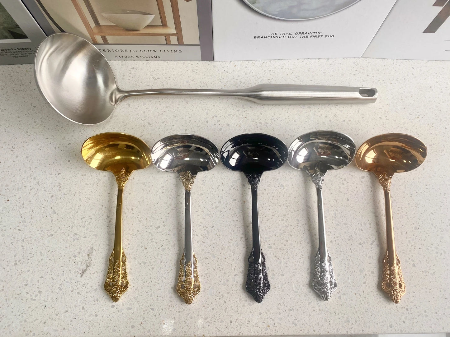 2/3/4/5/6 pieces 6.29 inch mini gravy sauce ladle for mixing and stirring Cereal Sauce Gravy Condiment non cooking soup ladle