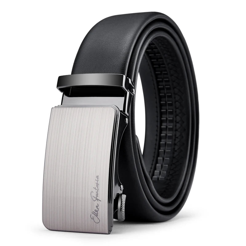 Men's Genuine Leather Belt Adjustable Waistband
