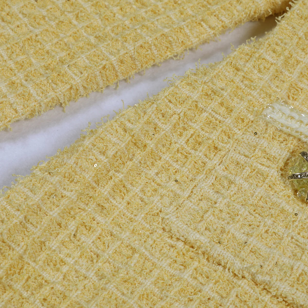 Women Autumn Knitted Rhinestone Button Round Neck Long Sleeved Thick Fish Tail Slim Fit Dress