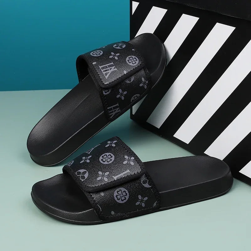 Men's Comfortable Genuine Leather Sandals Summer Slippers