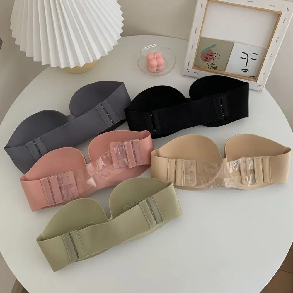 Women Push Up Invisible Bras Strapless Seamless