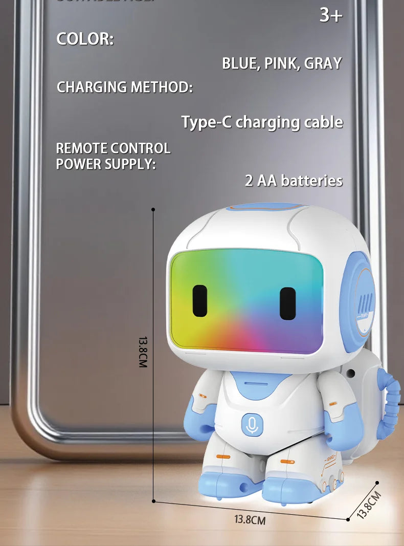 Intelligent remote control robot, interactive recording, lighting, music, dance toys, birthday gifts for boys and girls