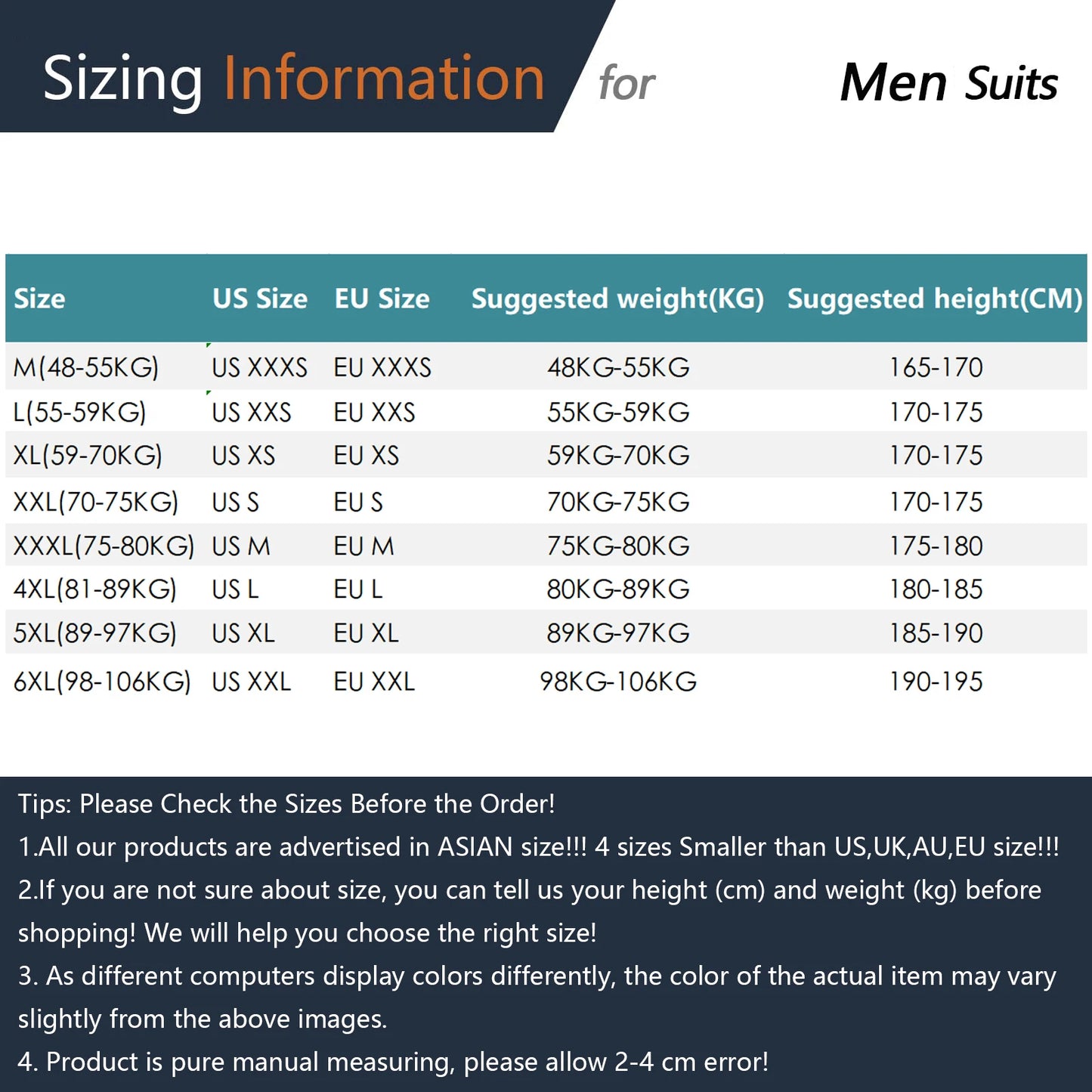 High Quality Luxury Men's Suit 3 Pieces Blazer, Vest & Pants or 2 Sets Blazer & Pants