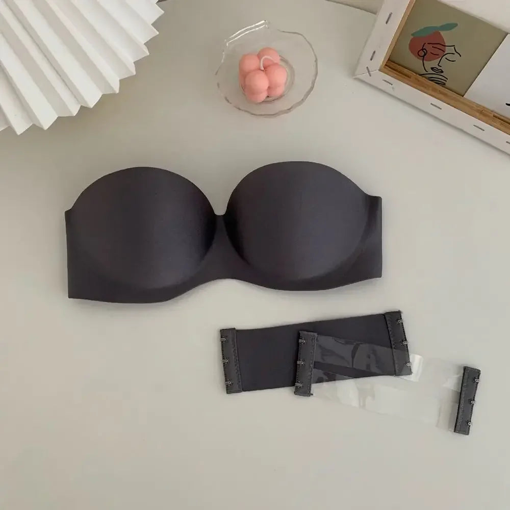 Women Push Up Invisible Bras Strapless Seamless