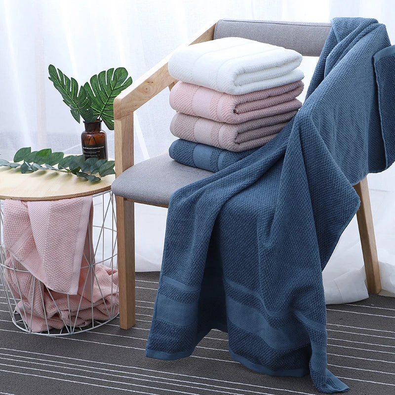 70*140cm Home Bathroom Cotton Bath Towel Absorbent