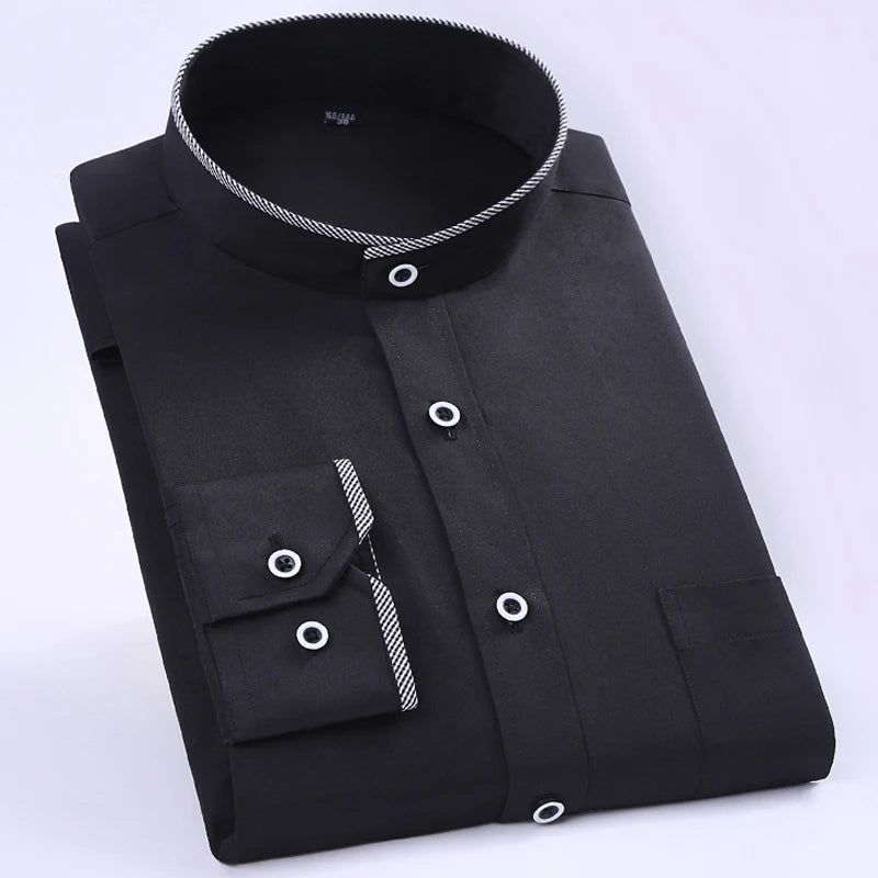 Men's Classic Long Sleeve Standard-fit Dress Shirts