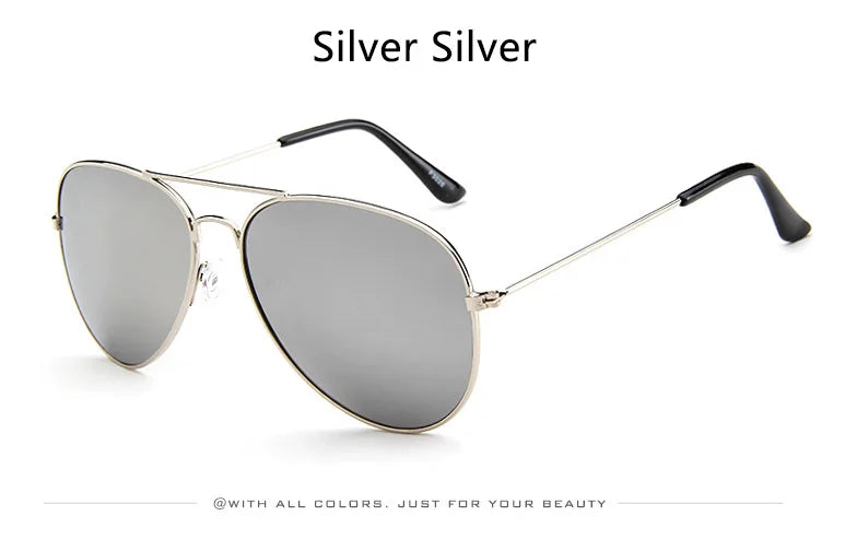Unisex Gold Gradient Metal Pilot Sunglasses