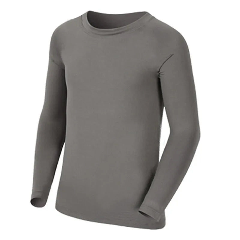 Kids Children Boy Girl Compression Running Long T Shirt Fitness Sport Basketball Football Gym Sportswear Soccer Clothes 25