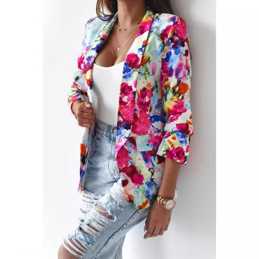 Women's Floral Printed Suit
