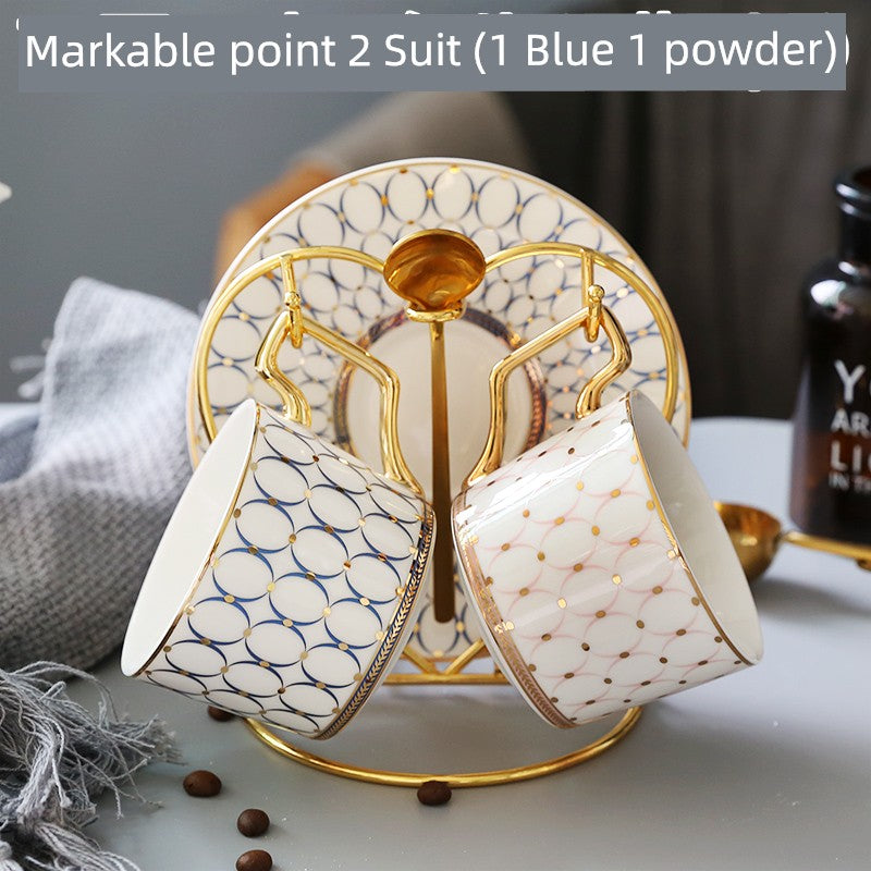 Luxury Gold Plated Ceramic Dinnerware