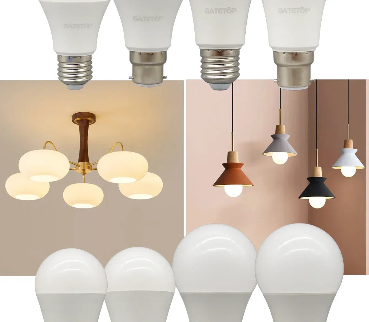 2PCS 24W 20W 18W 15W Bulb Hight Lumen E27 B22 Base Led Lamps AC220V 230V 110V Light Lamps for Home