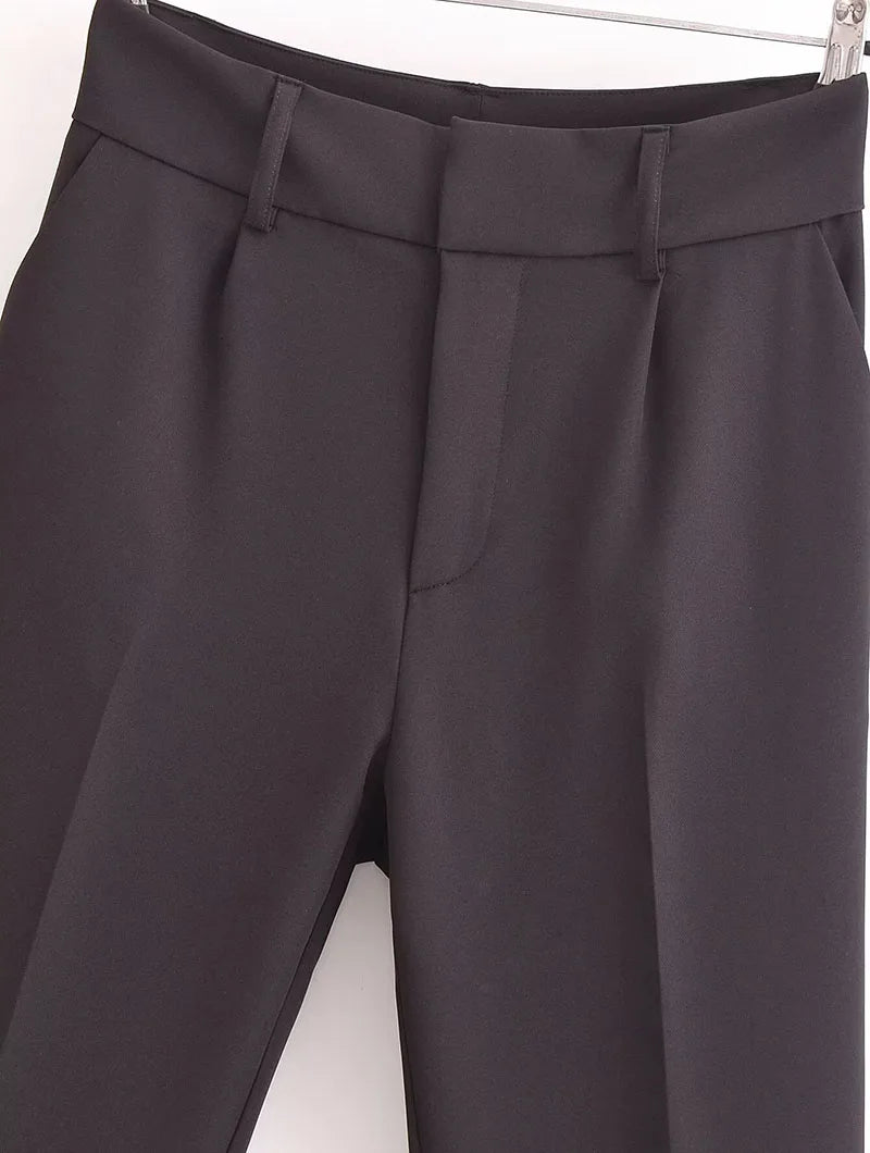Women's Pencil Trousers High Waist Slimming Long Pants