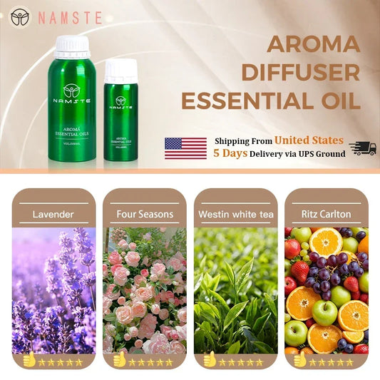 100ML Pure Plant essential Oil Hotel Home Room Fragrance Diffuser Air Purifier