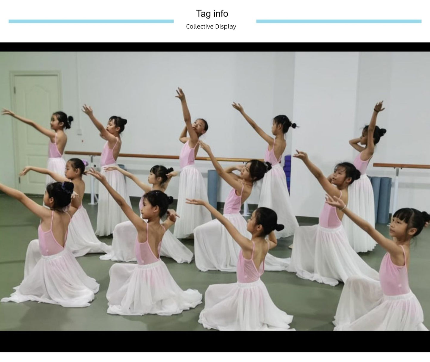 720-Degree Large Hem Half-Length Yarn Dance  Skirt