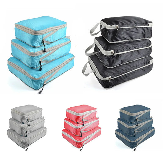 Foldable Compressible Waterproof Travel Storage Organizer Nylon Bags