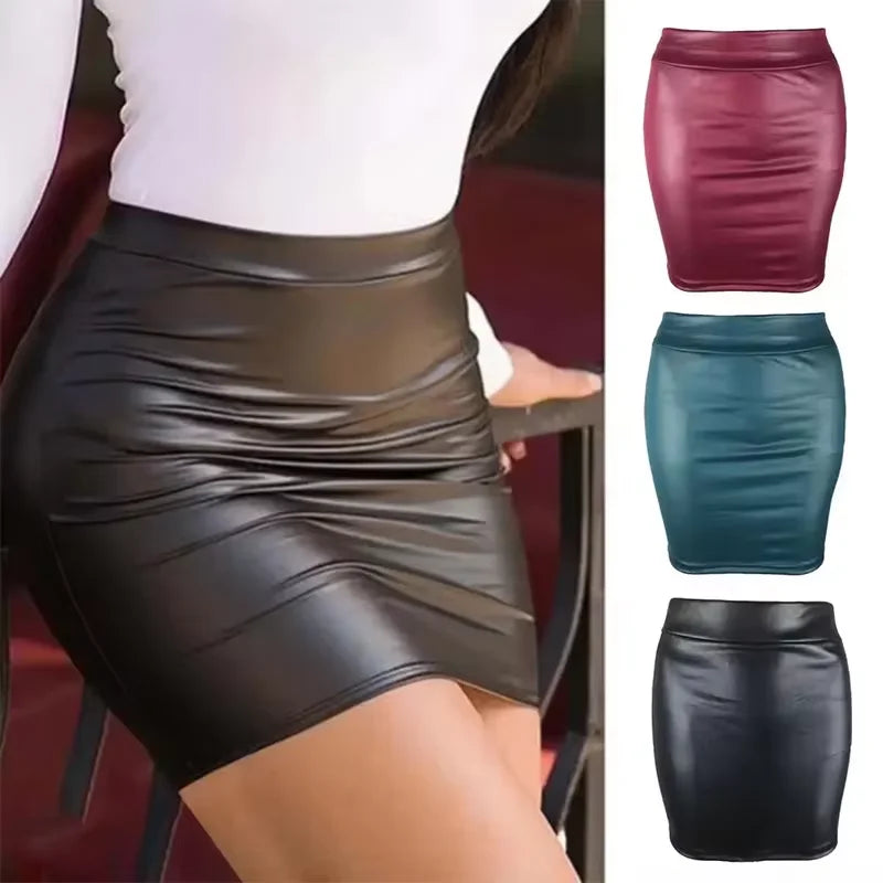Women Summer Mini Skirts High-waist Slim Fit Hip Pencil Skirts