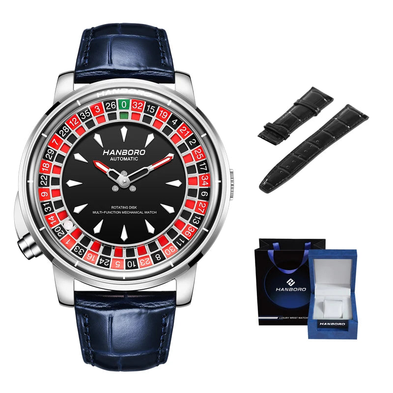 Men's fully automatic mechanical watch roulette wheel
