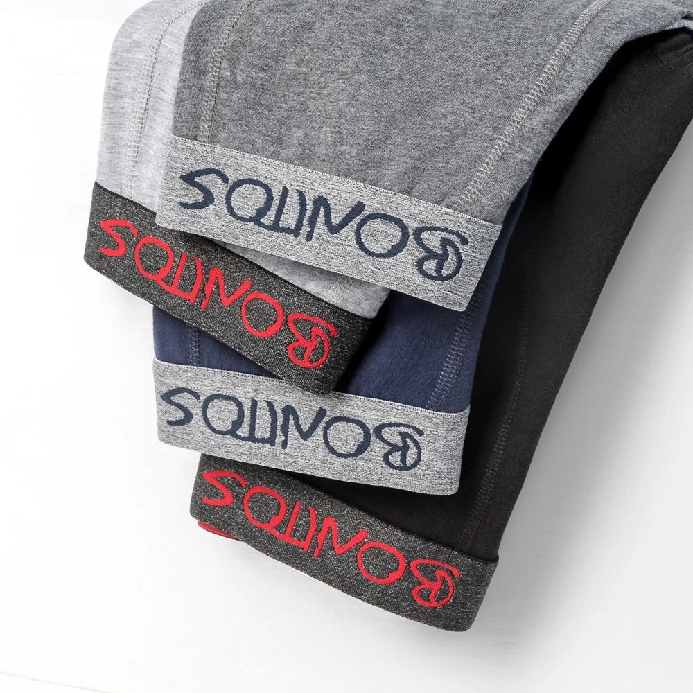 4pcs Men Underwear Cotton Boxer Shorts