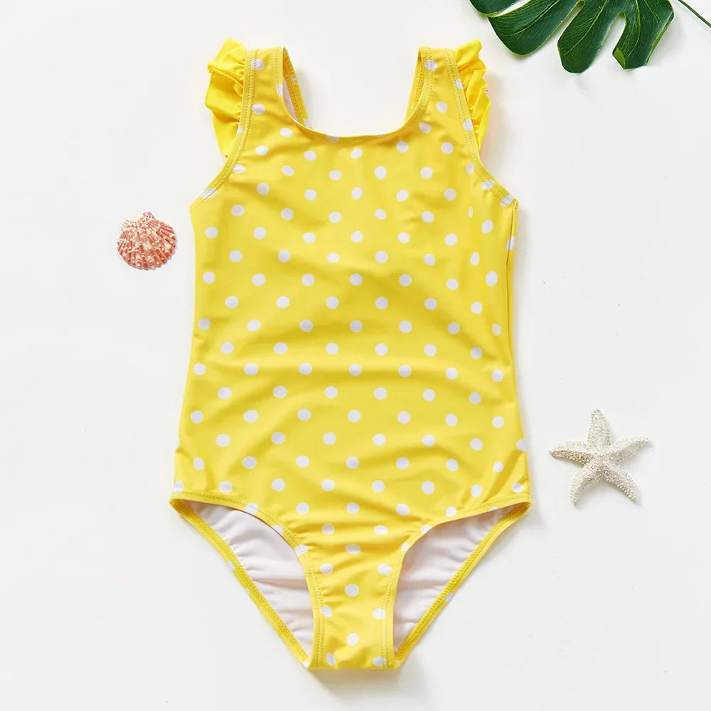 Girl Swimsuit One-Piece Mermaid Fish Scale Unicorn Children's Swimwear 2 - 8 Years