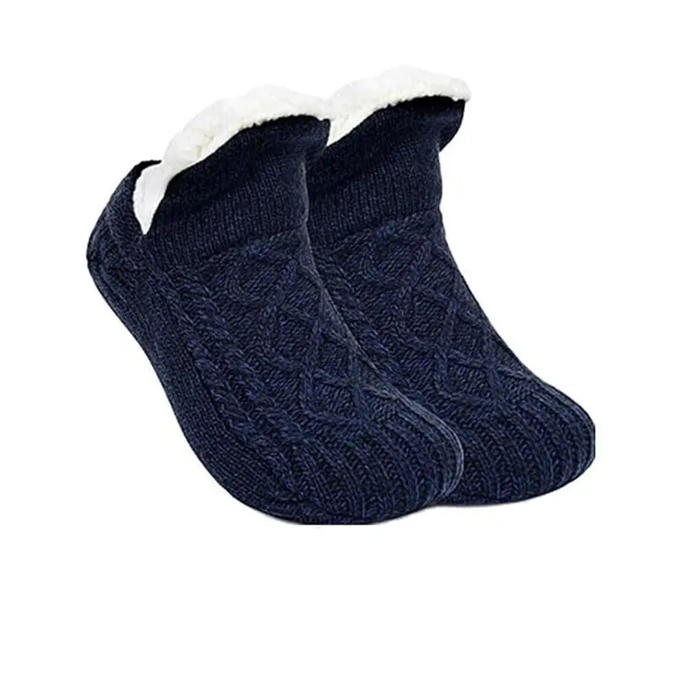 Thickened Thermal Winter Women/Men Cotton Slipper Socks Non Slip Fluffy