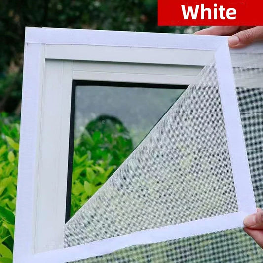 Summer mosquito proof door and window screens, available in various sizes (white) [Size 105 cm - 130cm
