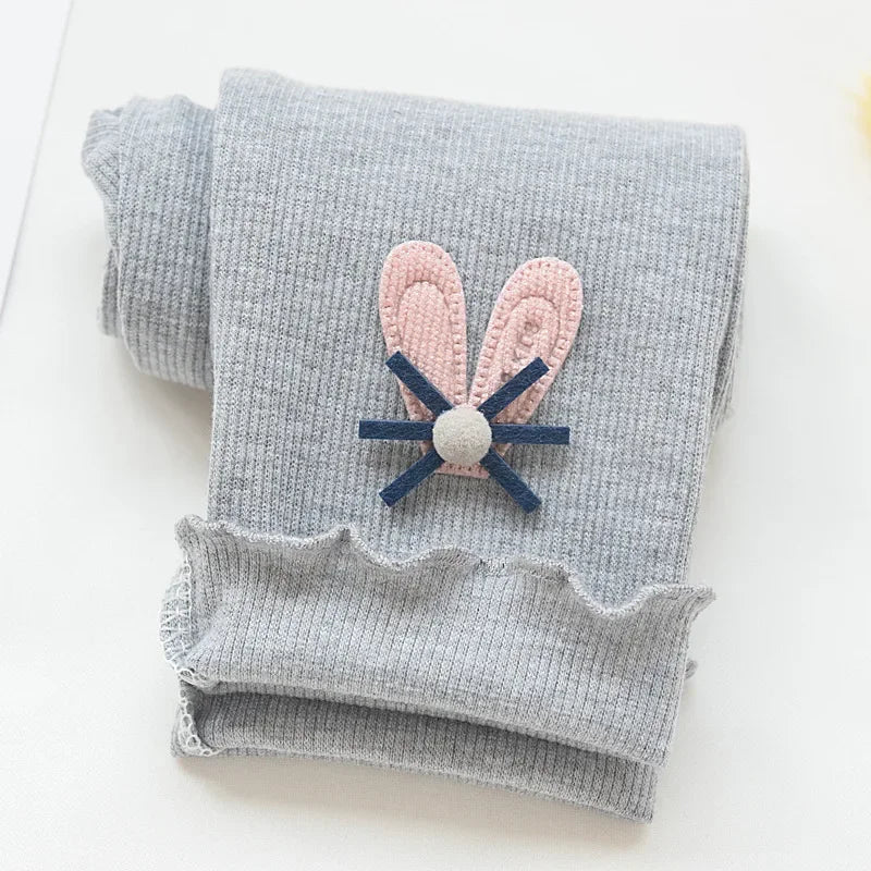Girls Cotton Leggings Elastic Waist