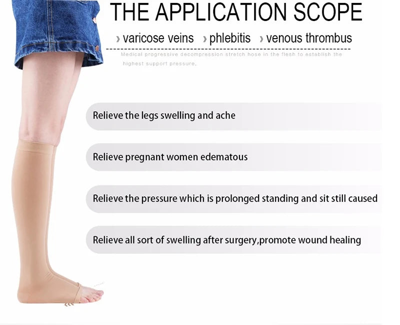 5 Pairs Compression Socks Women Medical Varicose Socks Diabetes Nurse Sports Socks Running Bicycle Basketball Football 20-30mmgh