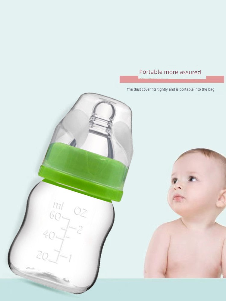 Newborn Baby Silicone Pp Infant Drinking Mini Drop-Resistant Small Feeding Bottle