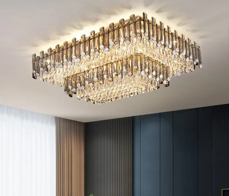 Luxury Crystal Ceiling Chandeliers for Home Hotel Restaurant Villa LED Light