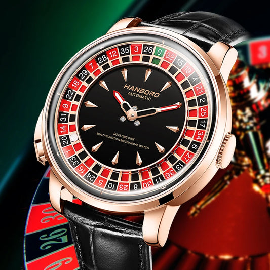Men's fully automatic mechanical watch roulette wheel