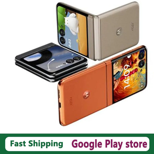 Global Firmware Motorola Moto Razr 50 Cell Phone 6.9" OLED Folded Screen Wireless Charge 50.0MP Camera Dimensity 7300X Dual Sim