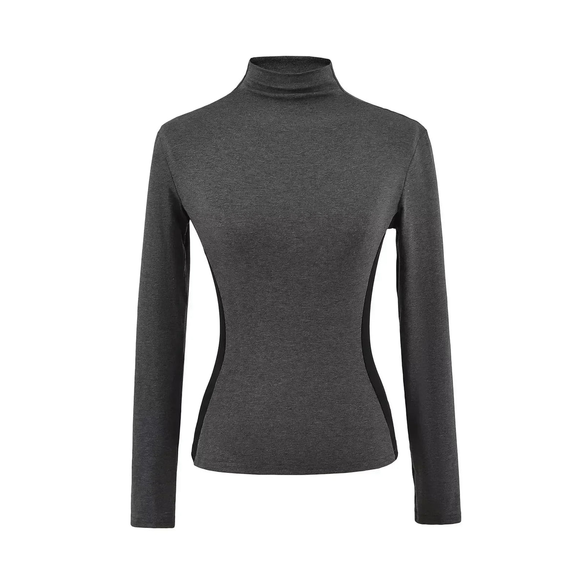 Women's High Neck Slim Fit Fleece Base Layer Top
