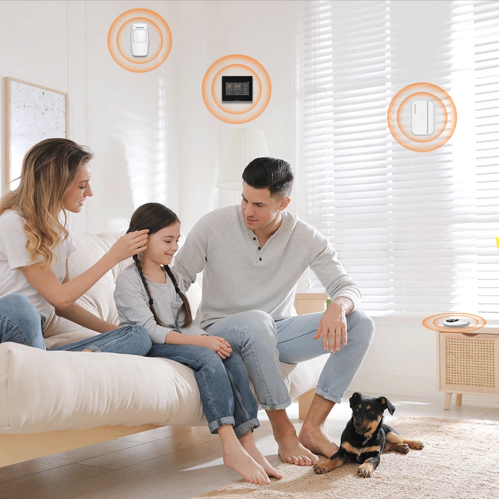 Staniot Wireless WiFi 4G Smart Tuya Security Alarms for Home with 5 Years Door Window Sensor Burglar System Kits Work with Alexa