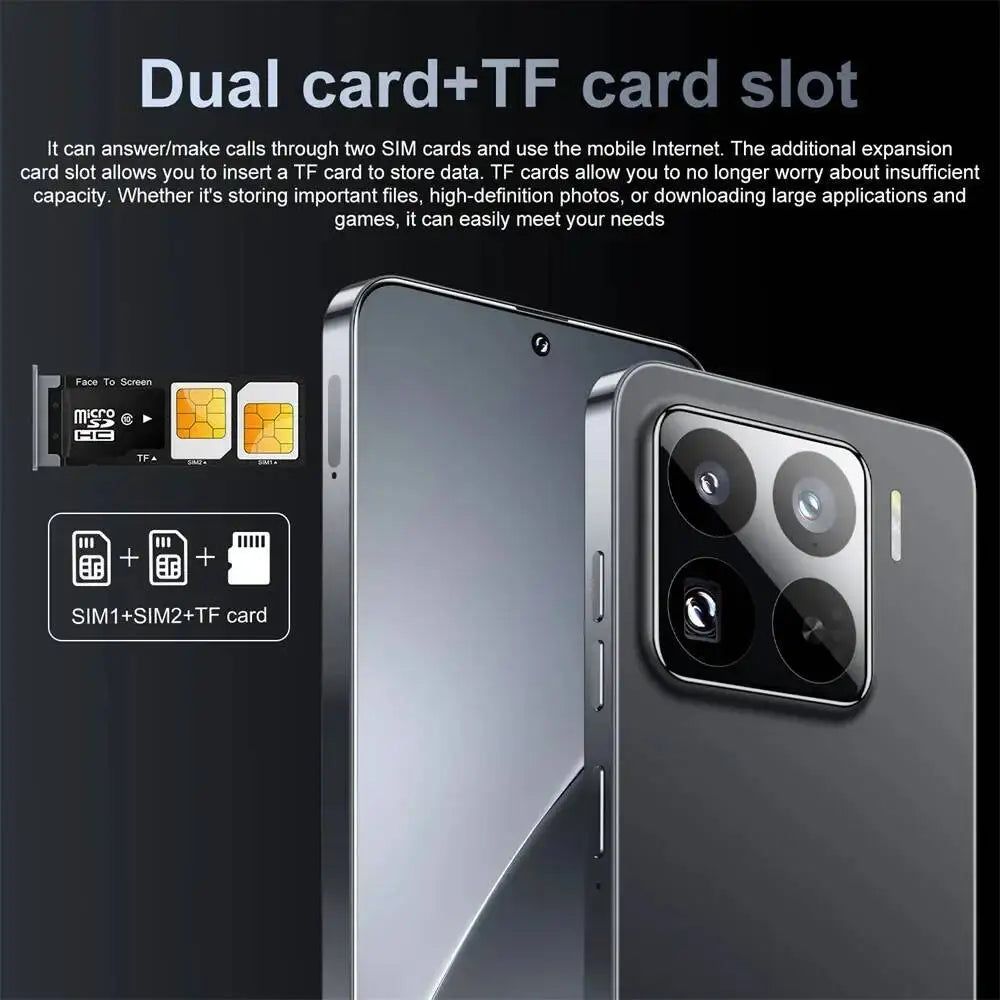 2025 New 14T Pro 7.0 Inch Global Edition Original 16GB+1TB 5G Dual Card Facial Recognition Function 6800Mah Battery