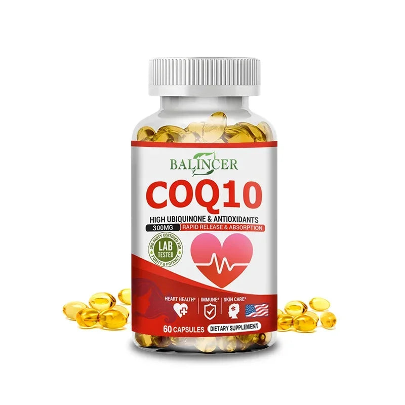 Balincer Organic Coenzyme Q10 Capsules - Supports Energy Production, Core System Health, Supports Immunity - Dietary Supplement