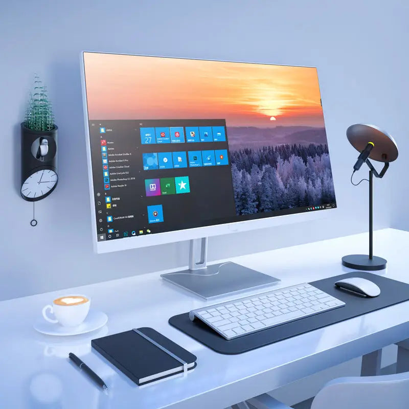 24 inch i3/i5/i7/i9 LED Desktop All in One Computer Monoblock with Battery UPS OEM Business Gaming Barebone AIO PC gamer