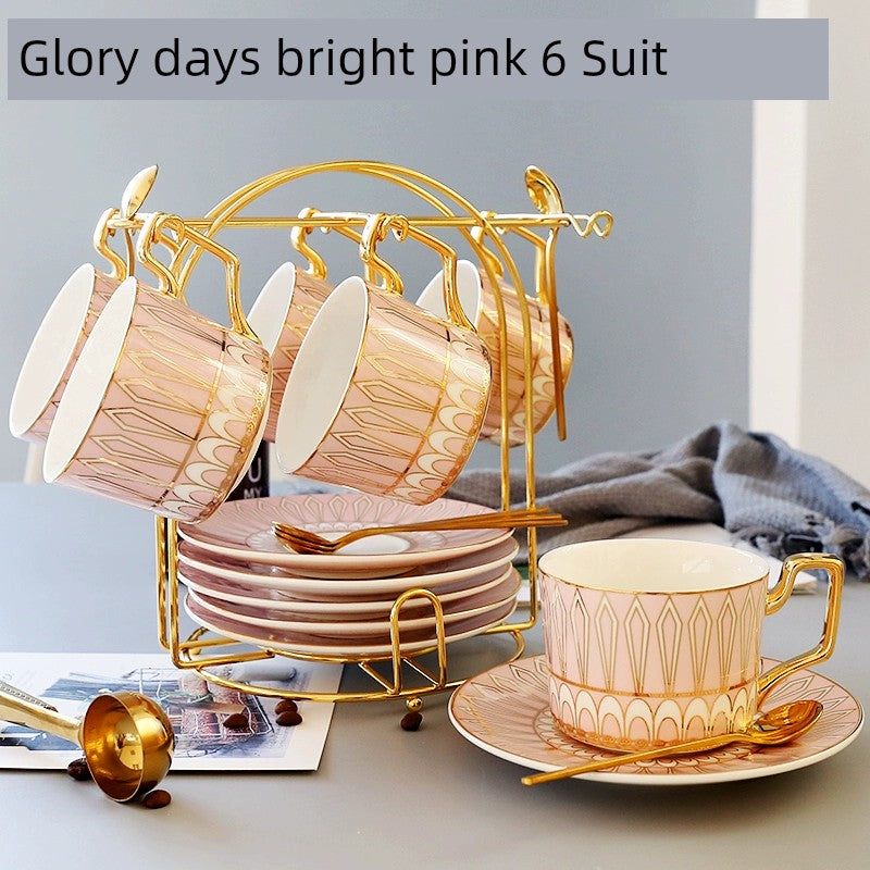 Luxury Gold Plated Ceramic Dinnerware