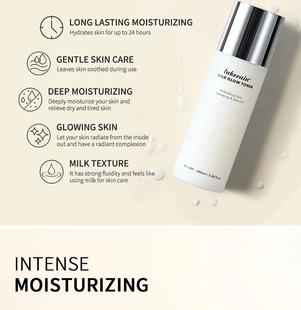 Milk Toner & Moisturizing Lotion Set Long Lasting Hydrating Oil Control Soothing Skin SPF10 Sunscreen Suitable For All Skin Type